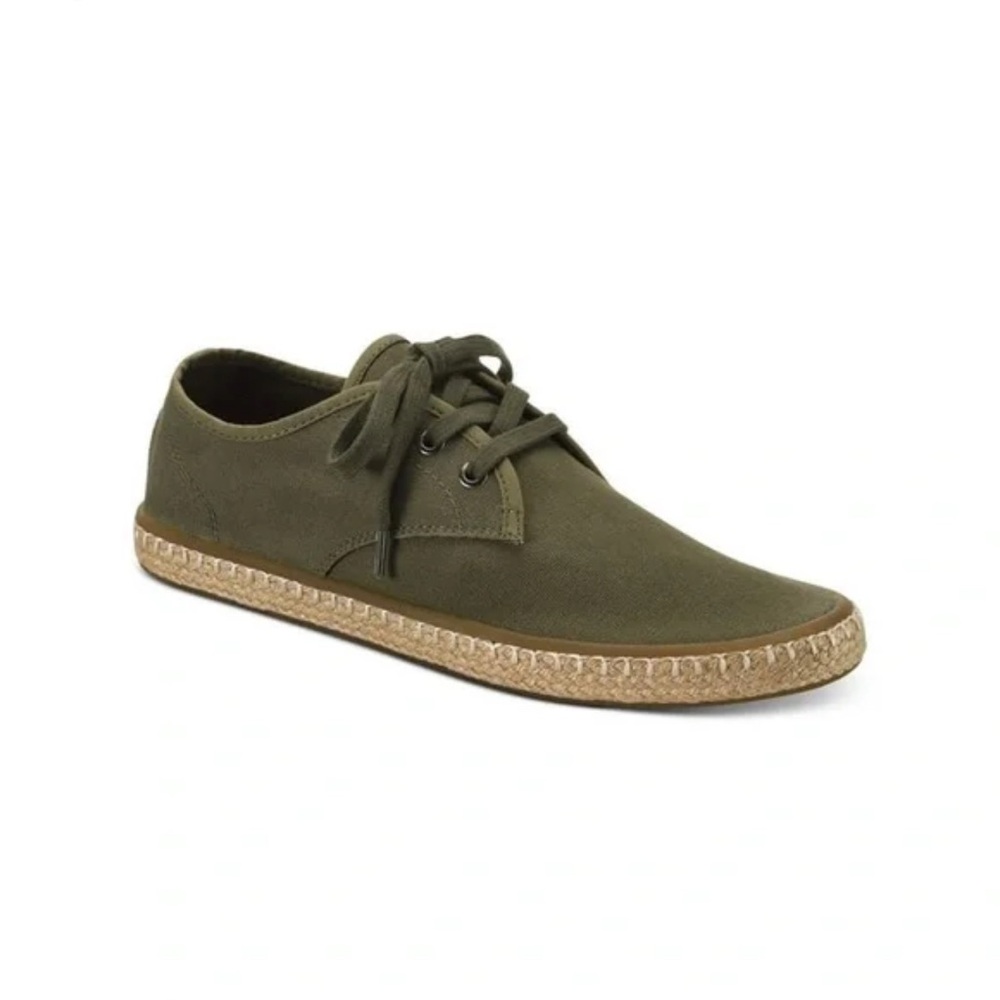 Green Espadrille Sneakers with Jute Sole